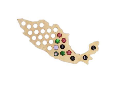 Meksyk Mapa Piwo Na Kapsle Tablica Piwa Piwna 3 Kolory Do Wyboru Na Prezent Dla Niego M0030 50x30 cm