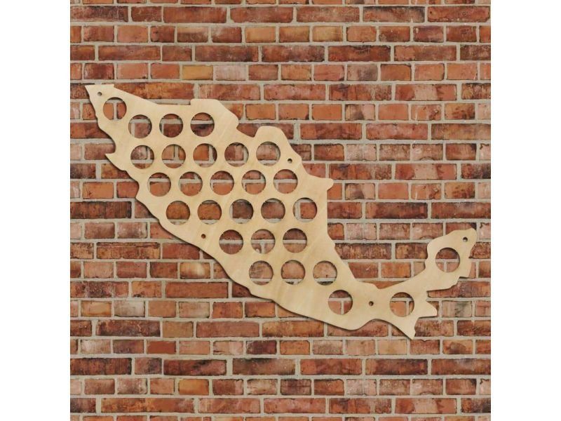 Meksyk Mapa Piwo Na Kapsle Tablica Piwa Piwna 3 Kolory Do Wyboru Na Prezent Dla Niego M0030 50x30 cm