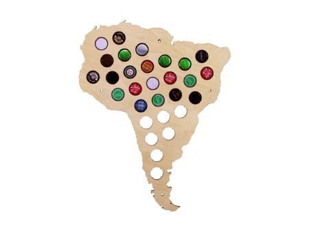 Ameryka Południowa Mapa Piwo Na Kapsle Tablica Piwa Piwna 3 Kolory Do Wyboru Na Prezent Dla Niego M0031 50x30 cm