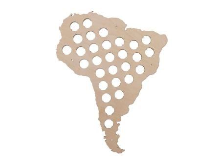 Ameryka Południowa Mapa Piwo Na Kapsle Tablica Piwa Piwna 3 Kolory Do Wyboru Na Prezent Dla Niego M0031 50x30 cm