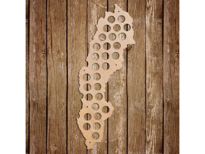 Szwecja Mapa Piwo Na Kapsle Tablica Piwa Piwna 3 Kolory Do Wyboru Na Prezent Dla Niego M0032 50x30 cm