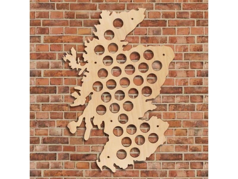 Szkocja Mapa Piwo Na Kapsle Tablica Piwa Piwna 3 Kolory Do Wyboru Na Prezent Dla Niego M0033 50x30 cm