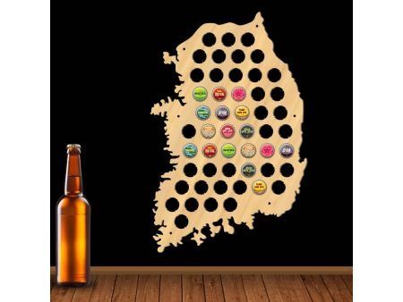 Korea Południowa Mapa Piwo Na Kapsle Tablica Piwa Piwna 109 Kolorów Do Wyboru Na Prezent Dla Niego