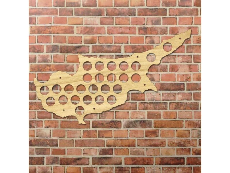 Cypr Mapa Piwo Na Kapsle Tablica Piwa Piwna 3 Kolorów Do Wyboru Na Prezent Dla Niego M0035 50x30 cm
