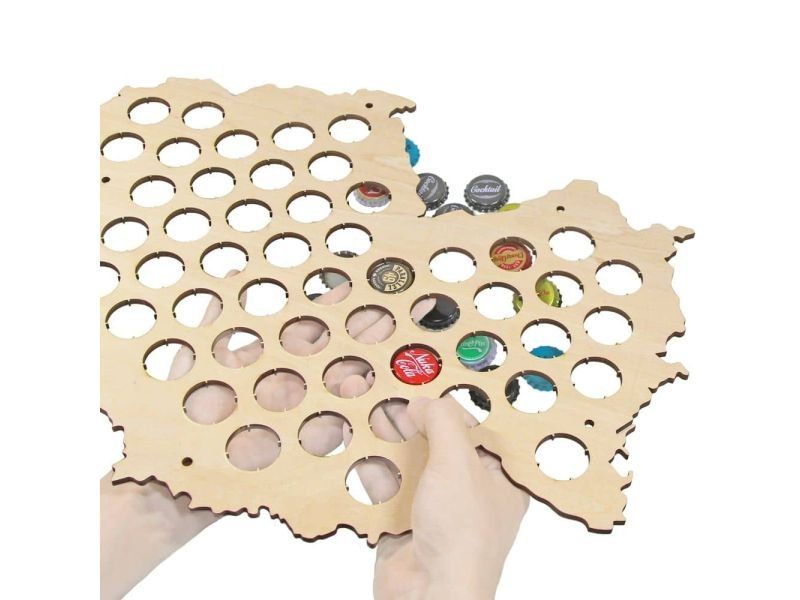 Niemcy Mapa Piwo Na Kapsle Tablica Piwa Piwna 3 Kolory Do Wyboru Na Prezent Dla Niego M0037 50x30 cm