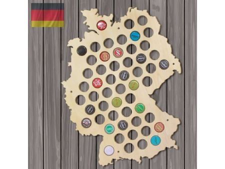 Niemcy Mapa Piwo Na Kapsle Tablica Piwa Piwna 3 Kolory Do Wyboru Na Prezent Dla Niego M0037 50x30 cm