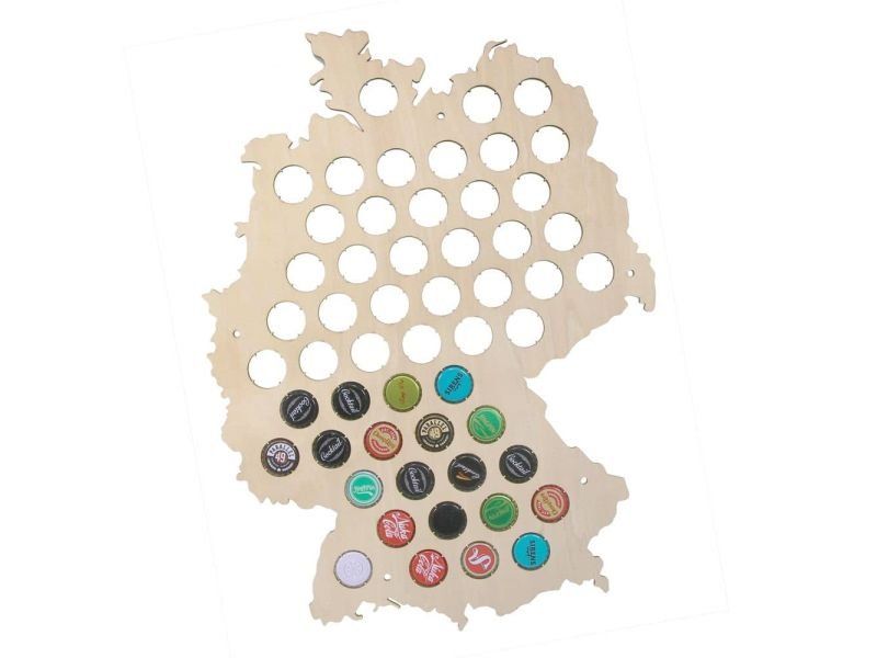 Niemcy Mapa Piwo Na Kapsle Tablica Piwa Piwna 3 Kolory Do Wyboru Na Prezent Dla Niego M0037 50x30 cm