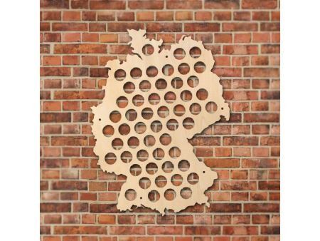 Niemcy Mapa Piwo Na Kapsle Tablica Piwa Piwna 3 Kolory Do Wyboru Na Prezent Dla Niego M0037 50x30 cm