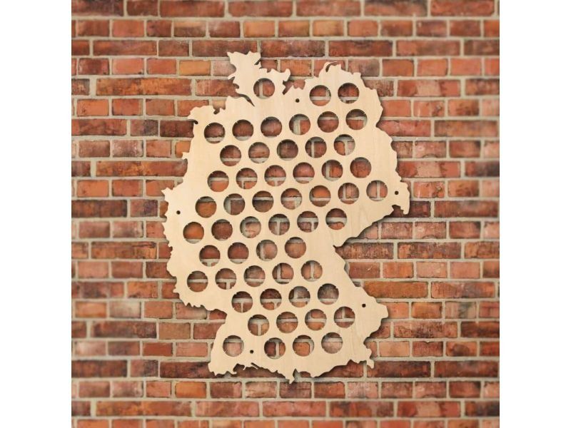 Niemcy Mapa Piwo Na Kapsle Tablica Piwa Piwna 3 Kolory Do Wyboru Na Prezent Dla Niego M0037 50x30 cm