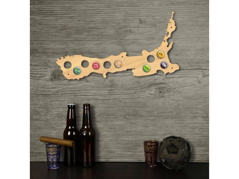 Nowa Zelandia Mapa Piwo Na Kapsle Tablica Piwa Piwna 3 Kolory Do Wyboru Na Prezent Dla Niego M0038 50x30 cm