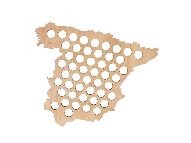 Hiszpania Mapa Piwo Na Kapsle Tablica Piwa Piwna 3 Kolory Do Wyboru Na Prezent Dla Niego M0039 50x30 cm