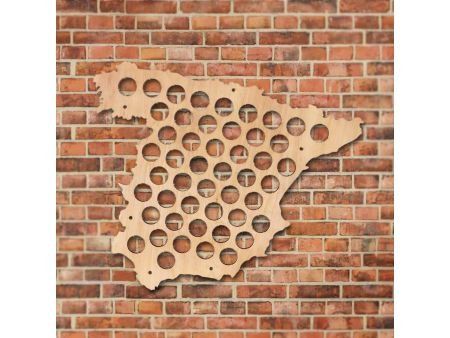 Hiszpania Mapa Piwo Na Kapsle Tablica Piwa Piwna 3 Kolory Do Wyboru Na Prezent Dla Niego M0039 50x30 cm