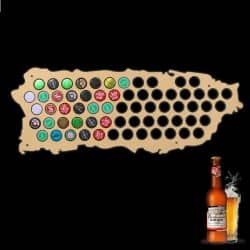 Puerto Rico Mapa Piwo Na Kapsle Tablica Piwa Piwna 109 Kolorów Do Wyboru Na Prezent Dla Niego