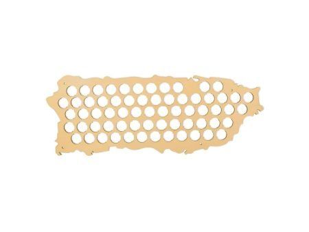 Puerto Rico Mapa Piwo Na Kapsle Tablica Piwa Piwna 3 Kolory Do Wyboru Na Prezent Dla Niego M0040 50x30 cm