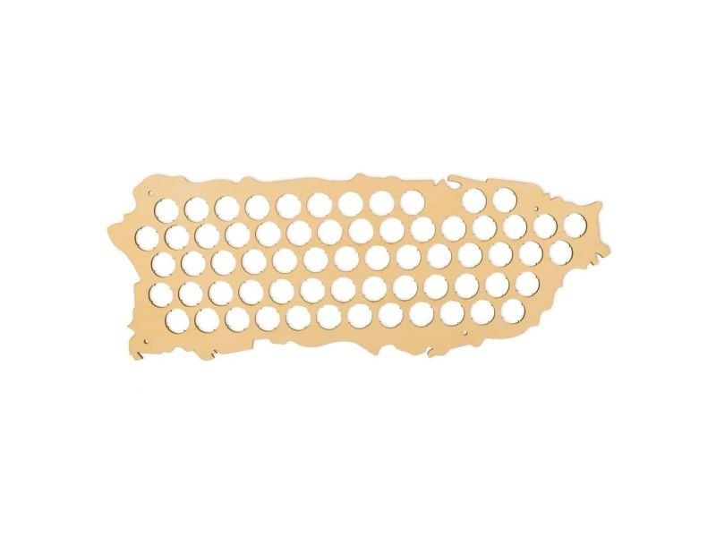 Puerto Rico Mapa Piwo Na Kapsle Tablica Piwa Piwna 3 Kolory Do Wyboru Na Prezent Dla Niego M0040 50x30 cm