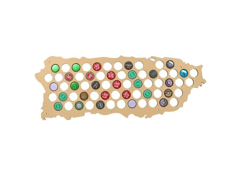 Puerto Rico Mapa Piwo Na Kapsle Tablica Piwa Piwna 3 Kolory Do Wyboru Na Prezent Dla Niego M0040 50x30 cm