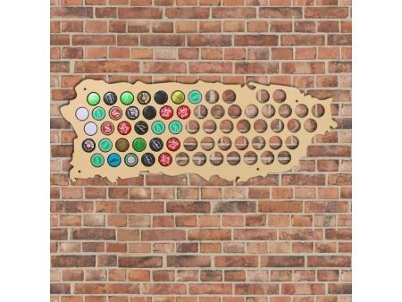 Puerto Rico Mapa Piwo Na Kapsle Tablica Piwa Piwna 3 Kolory Do Wyboru Na Prezent Dla Niego M0040 50x30 cm