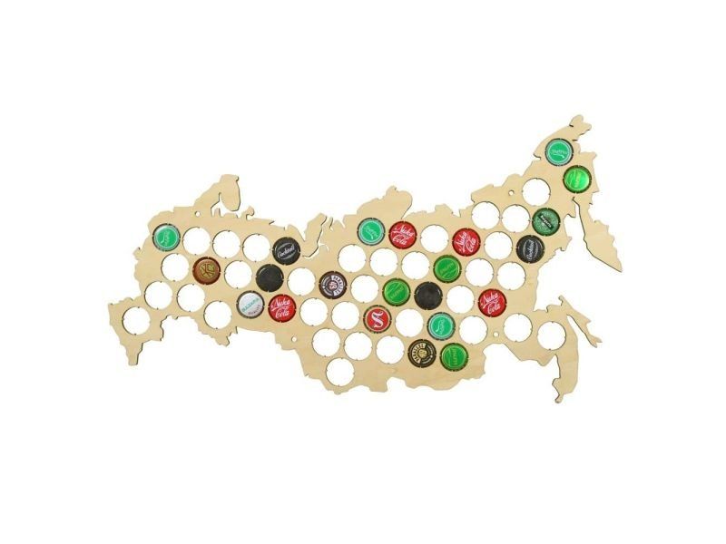 Rosja Mapa Piwo Na Kapsle Tablica Piwa Piwna 3 Kolory Do Wyboru Na Prezent Dla Niego M0041 50x30 cm