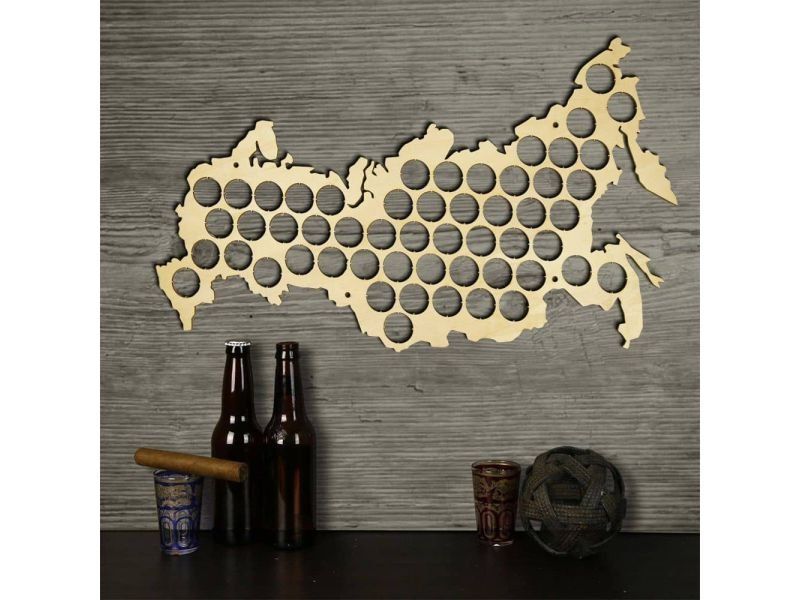 Rosja Mapa Piwo Na Kapsle Tablica Piwa Piwna 3 Kolory Do Wyboru Na Prezent Dla Niego M0041 50x30 cm
