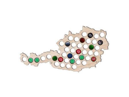 Austria Mapa Piwo Na Kapsle Tablica Piwa Piwna 109 Kolorów Do Wyboru Na Prezent Dla Niego