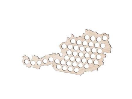 Austria Mapa Piwo Na Kapsle Tablica Piwa Piwna 3 Kolory Do Wyboru Na Prezent Dla Niego M0042 50x30 cm