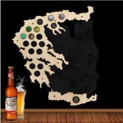 Grecja Mapa Piwo Na Kapsle Tablica Piwa Piwna 109 Kolorów Do Wyboru Na Prezent Dla Niego