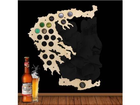 Grecja Mapa Piwo Na Kapsle Tablica Piwa Piwna 109 Kolorów Do Wyboru Na Prezent Dla Niego