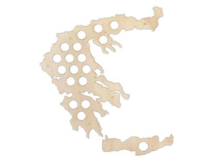 Grecja Mapa Piwo Na Kapsle Tablica Piwa Piwna 3 Kolory Do Wyboru Na Prezent Dla Niego M0043 50x30 cm