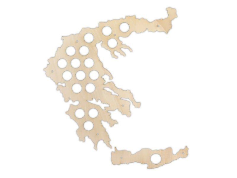 Grecja Mapa Piwo Na Kapsle Tablica Piwa Piwna 3 Kolory Do Wyboru Na Prezent Dla Niego M0043 50x30 cm
