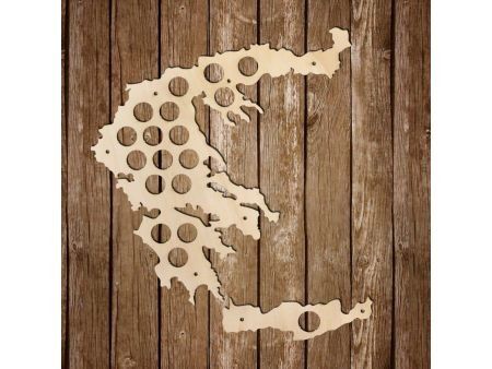 Grecja Mapa Piwo Na Kapsle Tablica Piwa Piwna 3 Kolory Do Wyboru Na Prezent Dla Niego M0043 50x30 cm