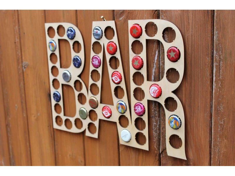 Bar Napis Piwo Na Kapsle Tablica Piwa Piwna 3 Kolory Do Wyboru Na Prezent Dla Niego M0049 50x30 cm