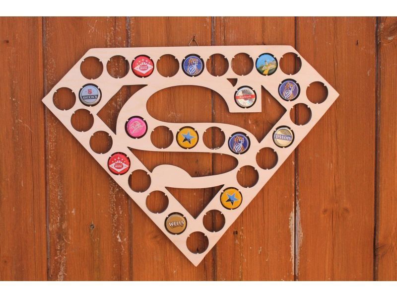 Superman Piwo Na Kapsle Tablica Piwa Piwna 3 Kolory Do Wyboru Na Prezent Dla Niego M0054 40x40 cm