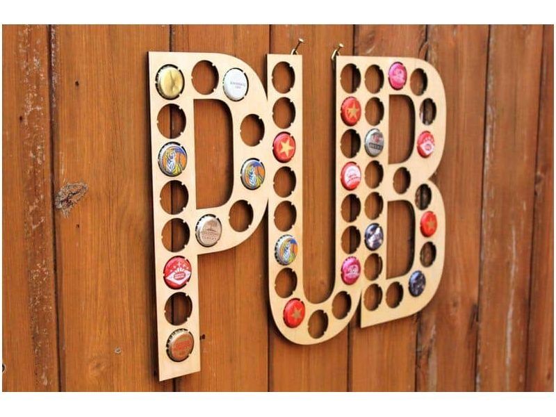 Pub Napis Piwo Na Kapsle Tablica Piwa Piwna 3 Kolory Do Wyboru Na Prezent Dla Niego M0060 50x30 cm