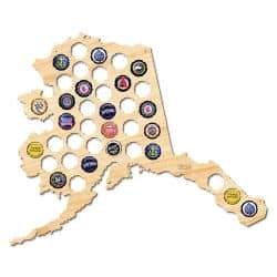 Alaska Stany USA Mapa Piwo Na Kapsle Tablica Piwa Piwna 109 Kolorów Do Wyboru Na Prezent Dla Niego