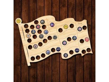 Flaga USA Piwo Na Kapsle Tablica Piwa Piwna 3 Kolory Do Wyboru Na Prezent Dla Niego M0064 50x30 cm