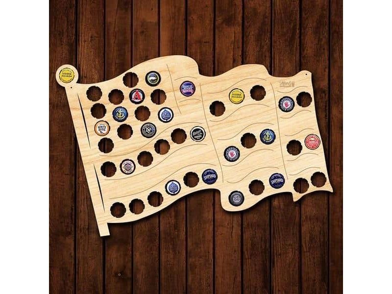 Flaga USA Piwo Na Kapsle Tablica Piwa Piwna 3 Kolory Do Wyboru Na Prezent Dla Niego M0064 50x30 cm