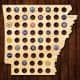 Arkansas Stany USA Mapa Piwo Na Kapsle Tablica Piwa Piwna 109 Kolorów Do Wyboru Na Prezent Dla Niego