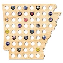 Arkansas Stany USA Mapa Piwo Na Kapsle Tablica Piwa Piwna 109 Kolorów Do Wyboru Na Prezent Dla Niego