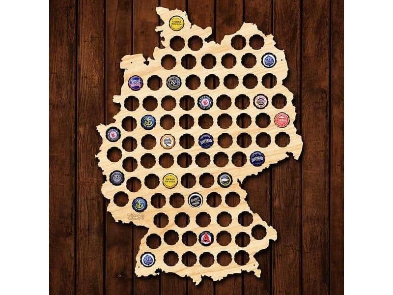 Niemcy Mapa Piwo Na Kapsle Tablica Piwa Piwna 3 Kolory Do Wyboru Na Prezent Dla Niego M0073 50x40 cm
