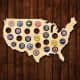 USA Mapa Piwo Na Kapsle Tablica Piwa Piwna 109 Kolorów Do Wyboru Na Prezent Dla Niego