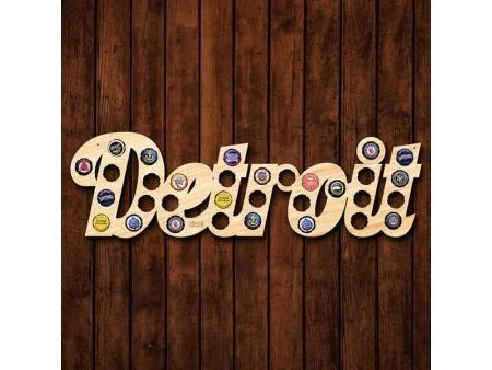 Detroit Piwo Na Kapsle Tablica Piwa Piwna 3 Kolory Do Wyboru Na Prezent Dla Niego M0091 50x20 cm