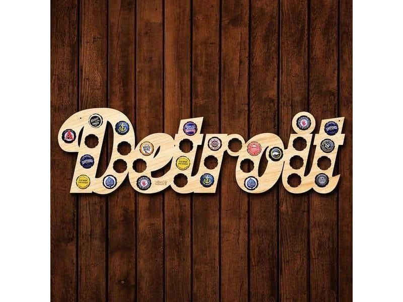 Detroit Piwo Na Kapsle Tablica Piwa Piwna 3 Kolory Do Wyboru Na Prezent Dla Niego M0091 50x20 cm