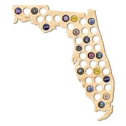 Floryda Stany USA Mapa Piwo Na Kapsle Tablica Piwa Piwna 109 Kolorów Do Wyboru Na Prezent Dla Niego
