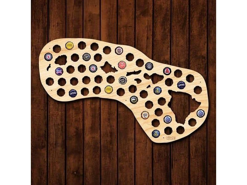 Hawaje Stany USA Mapa Piwo Na Kapsle Tablica Piwa Piwna 3 Kolory Do Wyboru Na Prezent Dla Niego M0103 50x30 cm