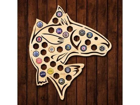 Skacząca Czerwona Ryba Piwo Na Kapsle Tablica Piwa Piwna 3 Kolory Do Wyboru Na Prezent Dla Niego M0106 45x40 cm