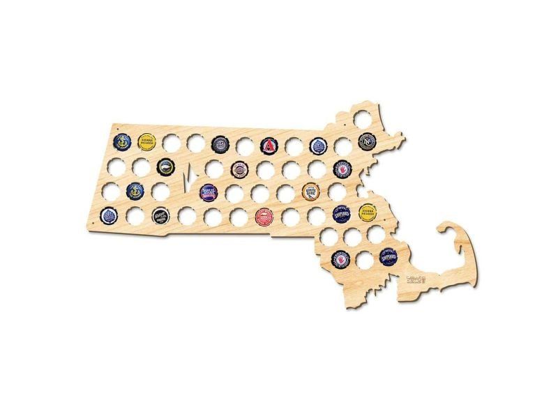 50x30 Massachusetts Stan USA Mapa