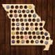 Missouri Stany USA Mapa Piwo Na Kapsle Tablica Piwa Piwna 109 Kolorów Do Wyboru Na Prezent Dla Niego