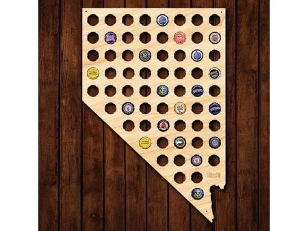 Nevada Stany USA Mapa Piwo Na Kapsle Tablica Piwa Piwna 3 Kolory Do Wyboru Na Prezent Dla Niego M0123 50x30 cm