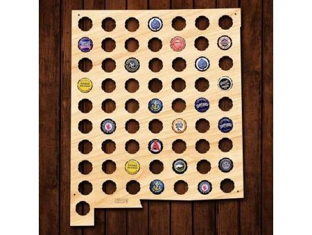 New Mexico Stany USA Mapa Piwo Na Kapsle Tablica Piwa Piwna 3 Kolory Do Wyboru Na Prezent Dla Niego M0126 50x50 cm