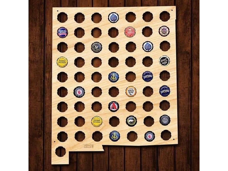 New Mexico Stany USA Mapa Piwo Na Kapsle Tablica Piwa Piwna 3 Kolory Do Wyboru Na Prezent Dla Niego M0126 50x50 cm